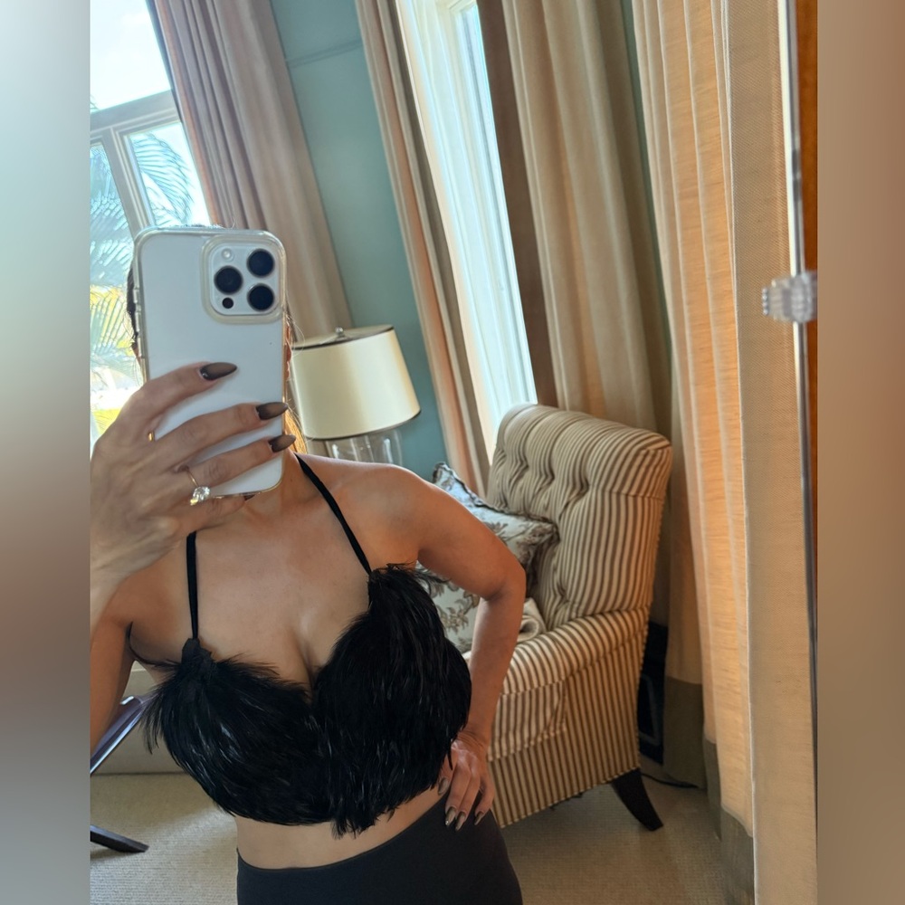 FEATHER FESTIVAL CLUB top XS S